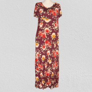 Mother Bee Maternity Floral Maxi Dress L